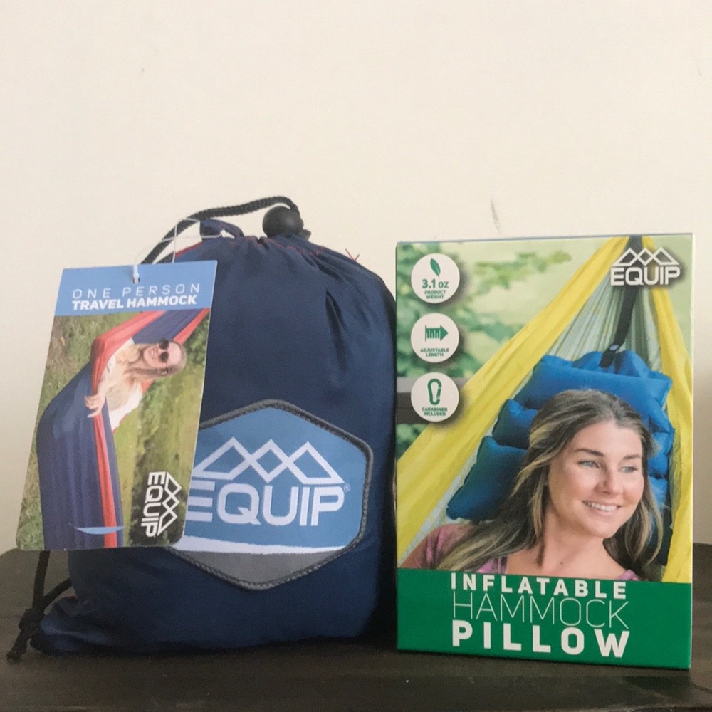 Equip Outdoors 2pc Set - Hammock and Pillow